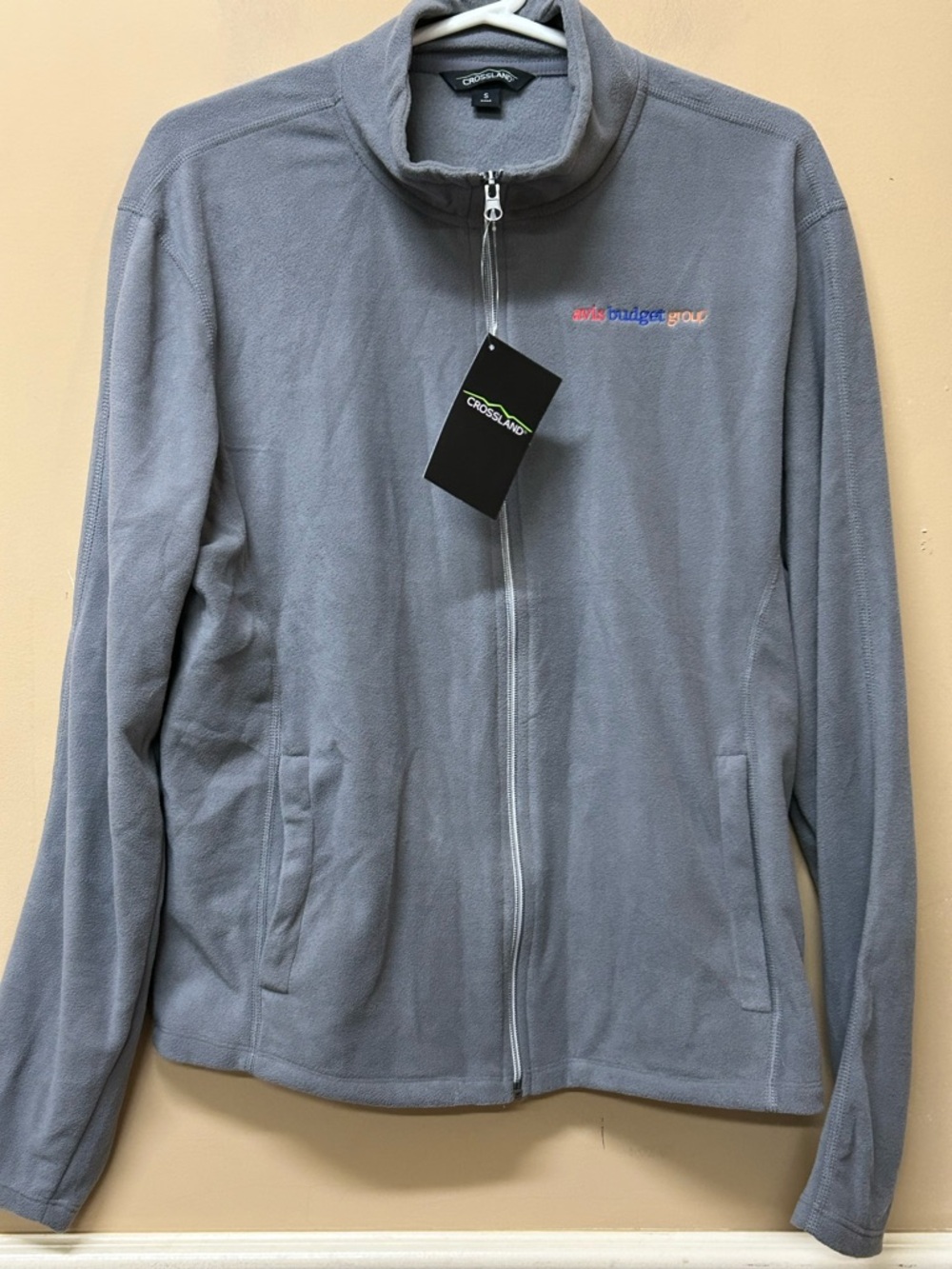 Avis Budget Group Gray Full Zip Sweater Size Small NWT